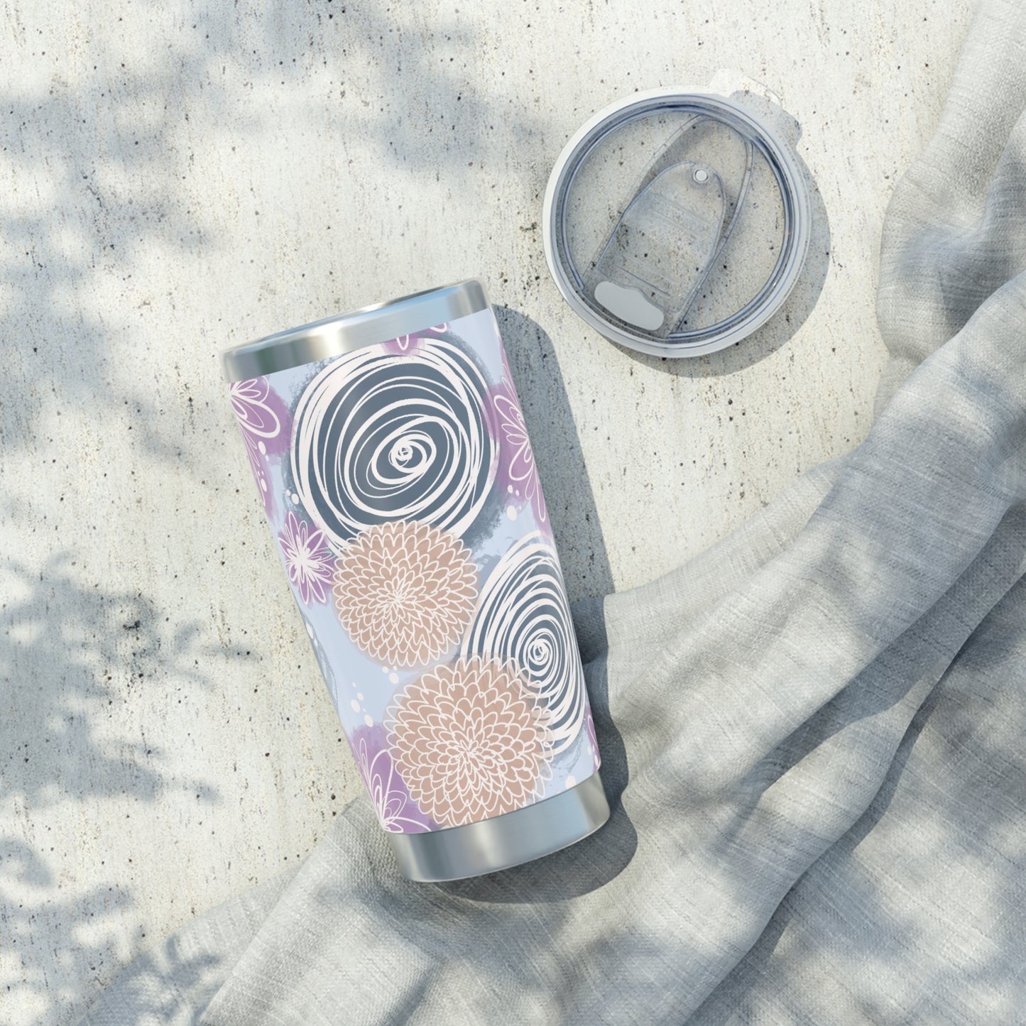 Batik-Style Double wall Insulation Tumbler 20oz