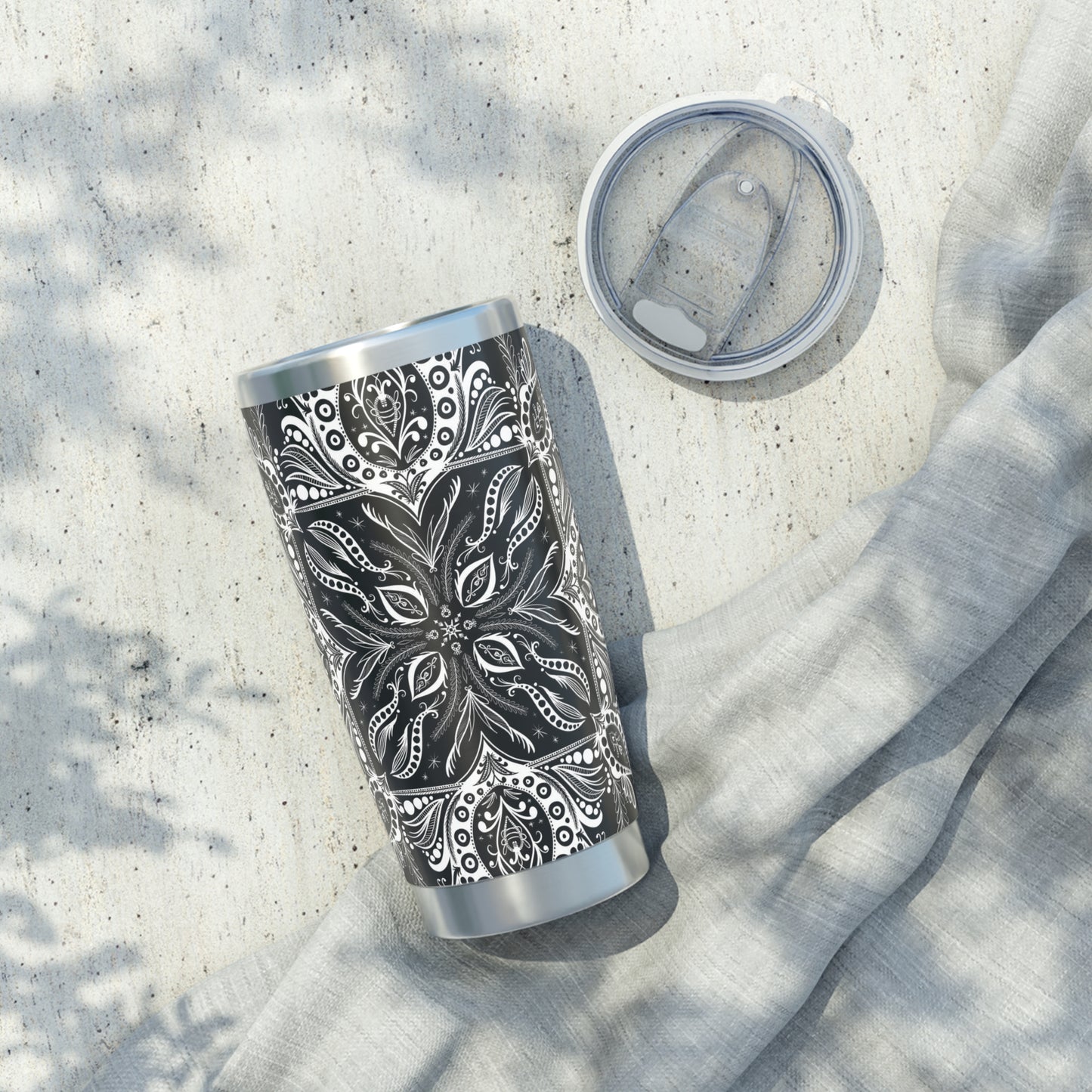 Batik-Style Double wall Insulation Tumbler 20oz