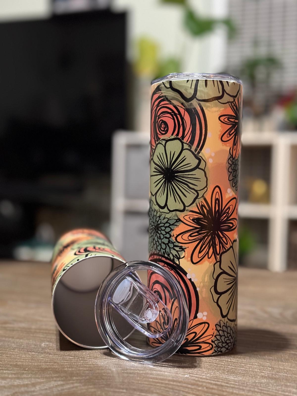 Batik-Style 20oz Skinny Tumbler