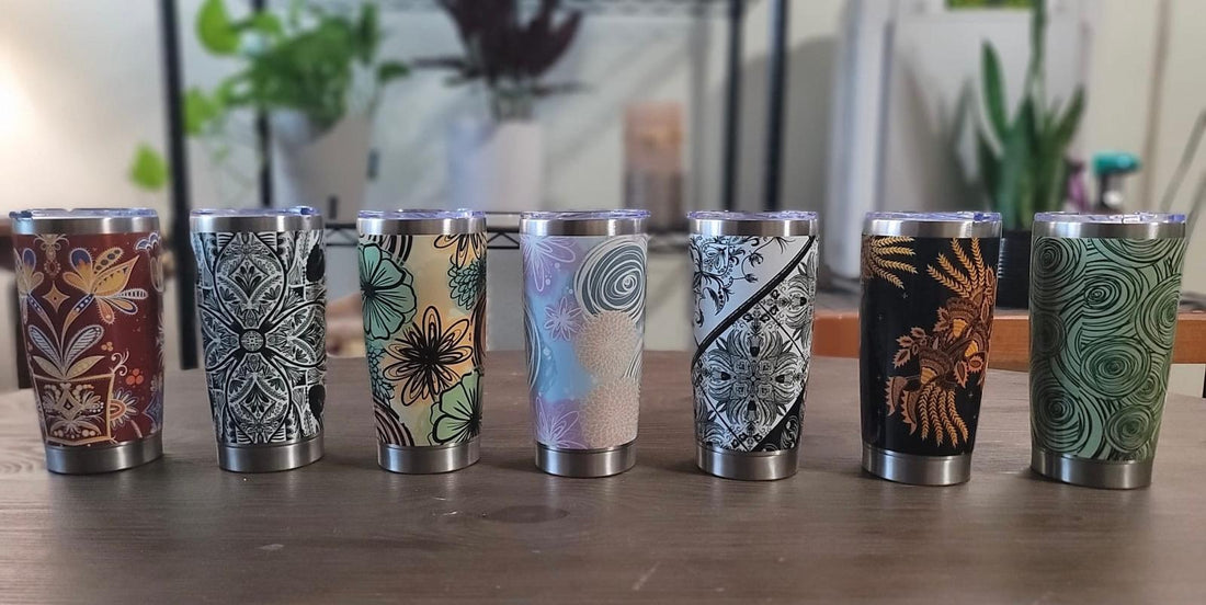 Batik-Style Tumbler 20oz