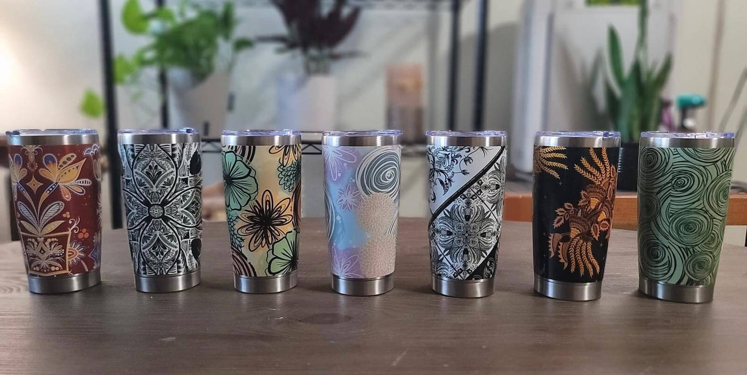 Batik-Style Tumbler