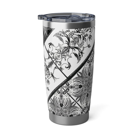 Batik-Style Double wall Insulation Tumbler 20oz