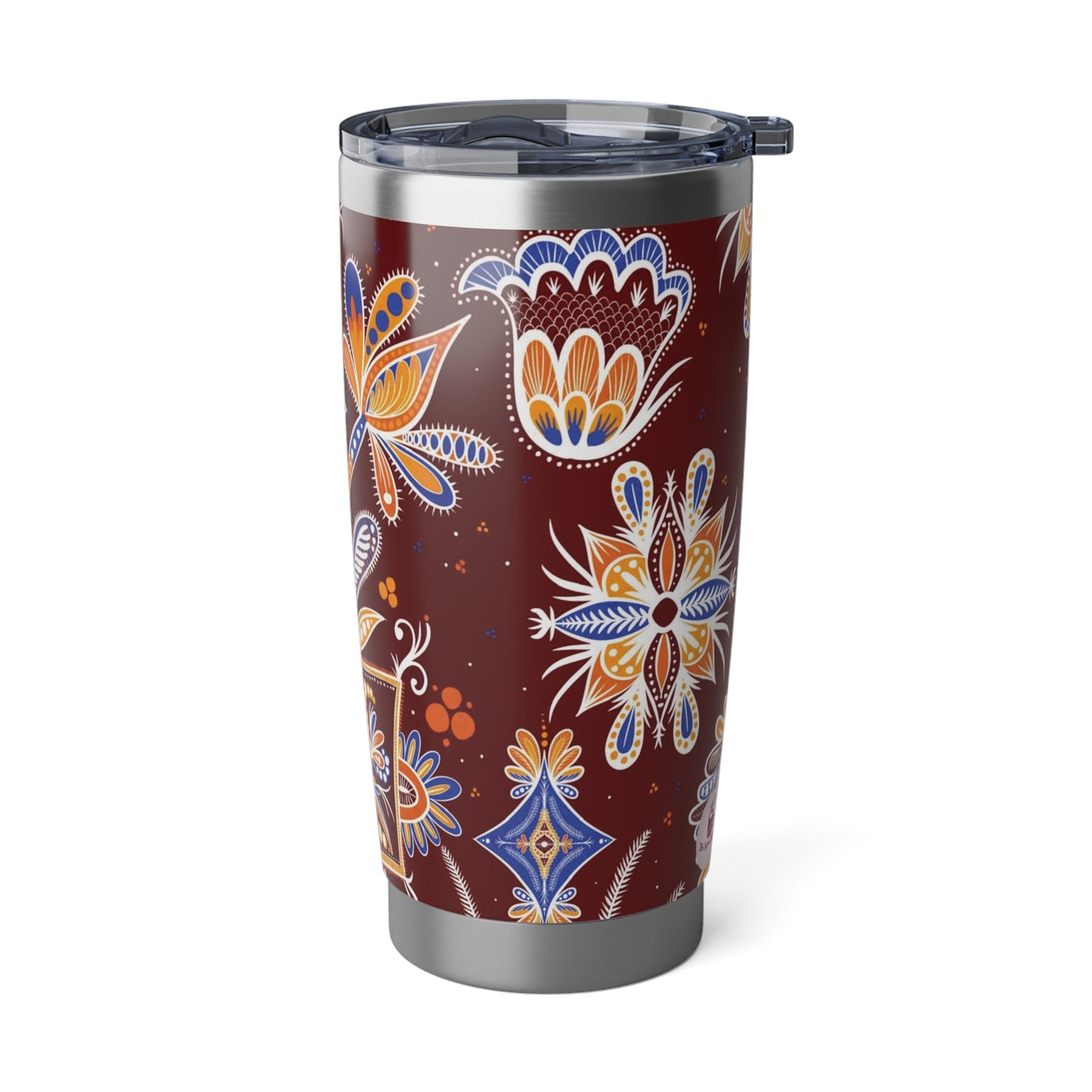 Batik-Style Double wall Insulation Tumbler 20oz