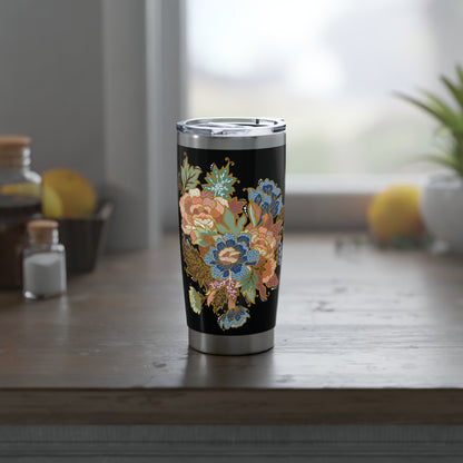 Batik-Style Double wall Insulation Tumbler 20oz