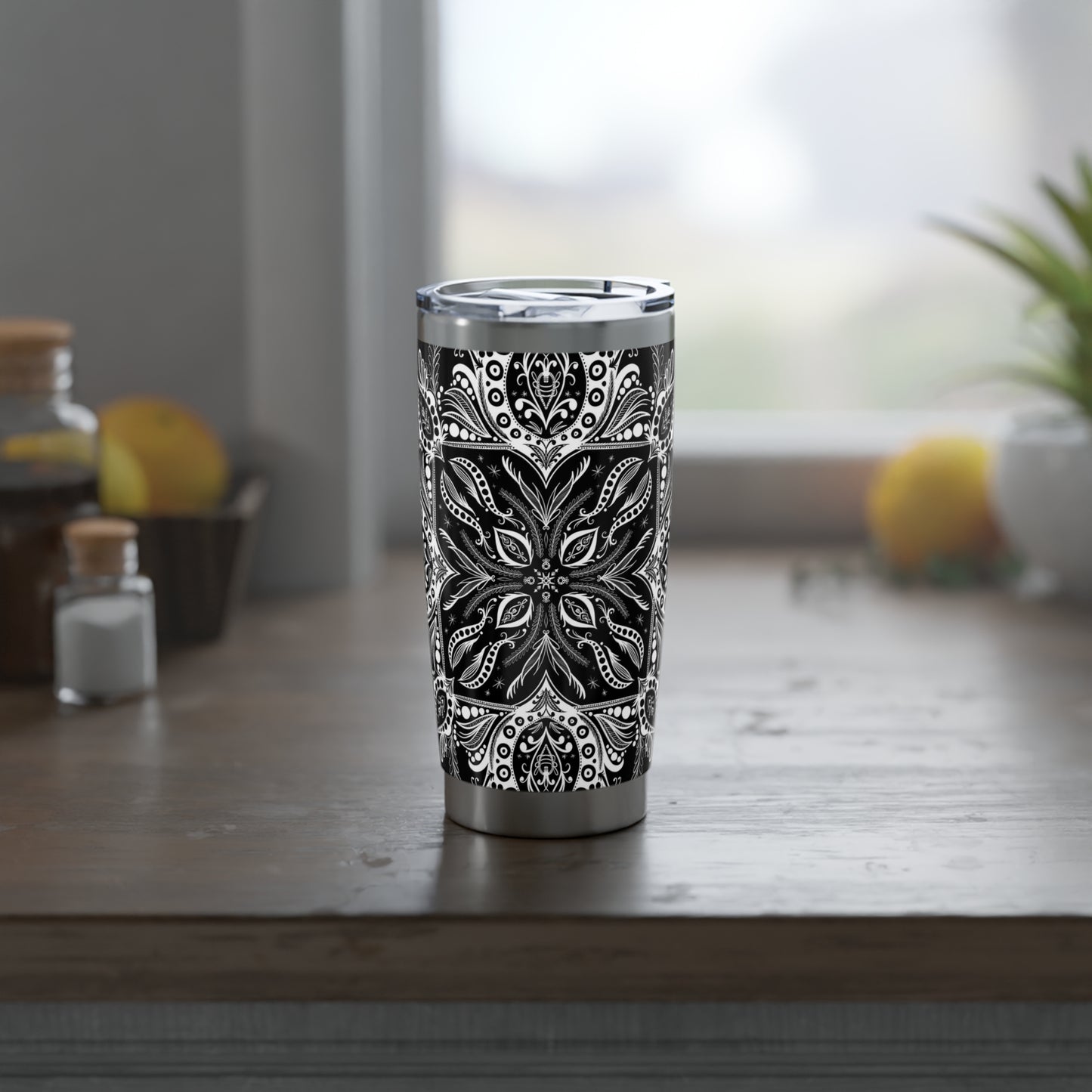 Batik-Style Double wall Insulation Tumbler 20oz