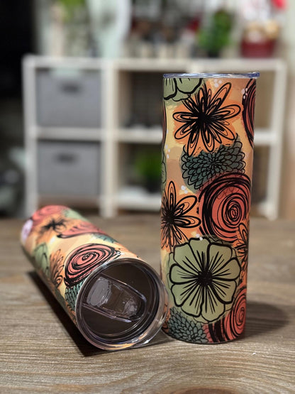 Batik-Style 20oz Skinny Tumbler