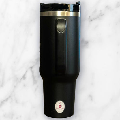 Batik-Style 40oz Stainless Steel Travel Tumbler