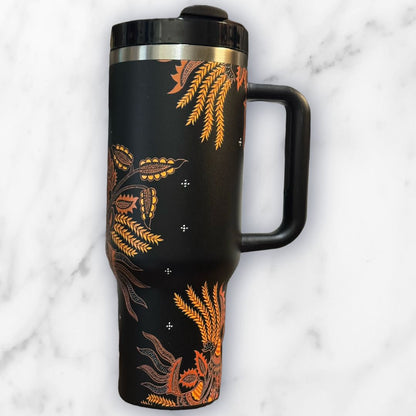 Batik-Style 40oz Stainless Steel Tumbler