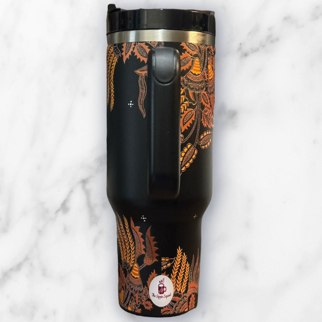 Batik-Style 40oz Stainless Steel Tumbler