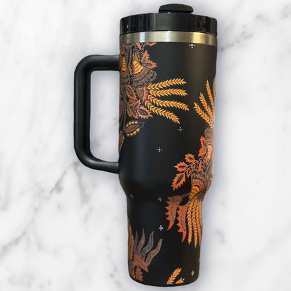 Batik-Style 40oz Stainless Steel Tumbler